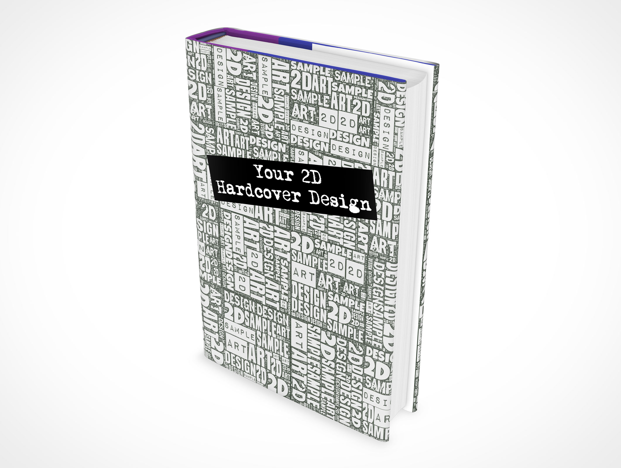 Sleeved Hardcover Book Mockup 13r5