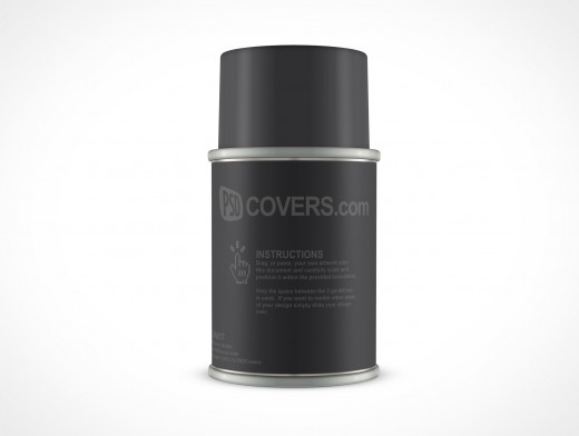 Aerosol Spray Paint Can Mockup 17