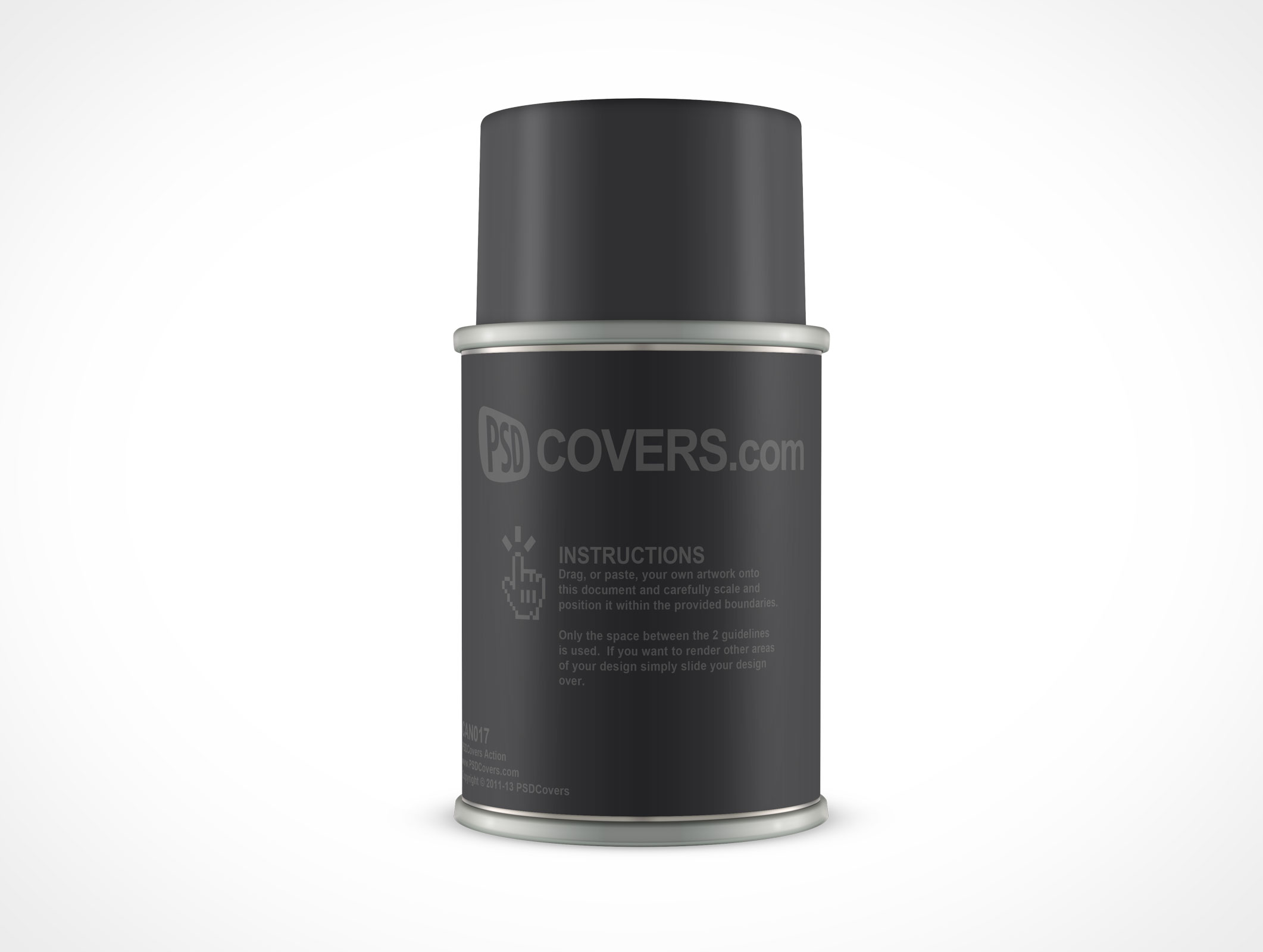 Aerosol Spray Paint Can Mockup 17