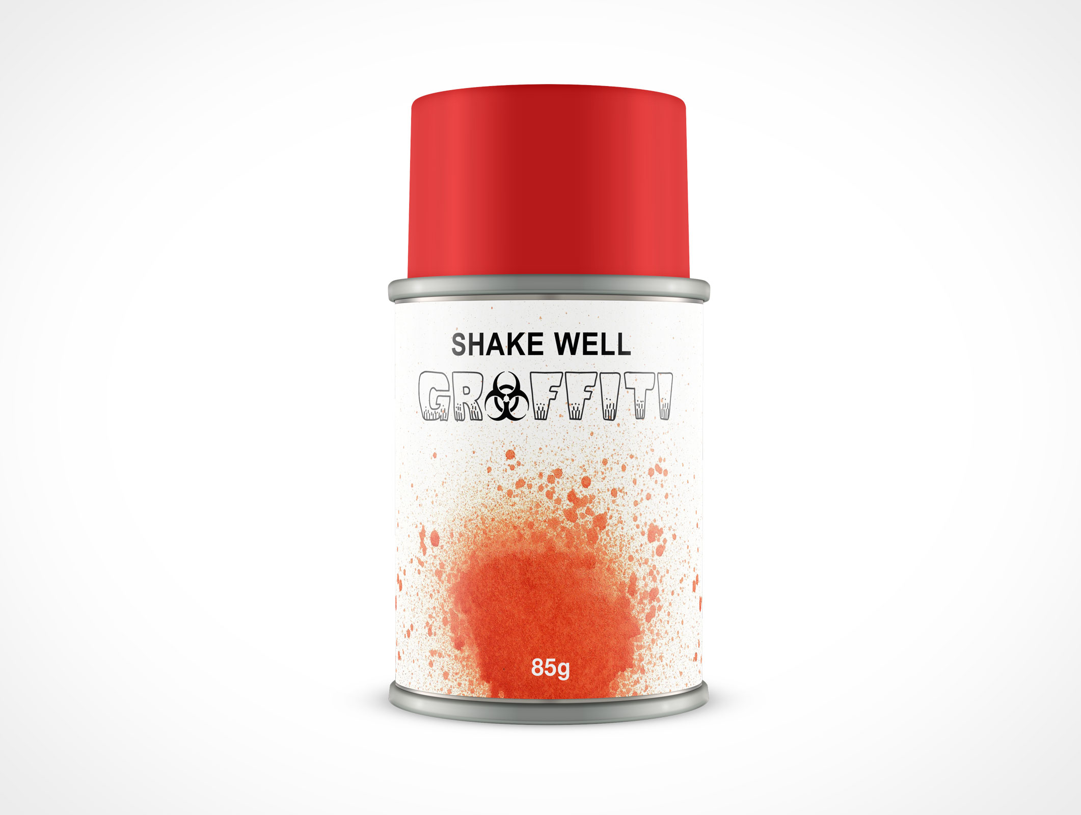 Aerosol Spray Paint Can Mockup 17r4