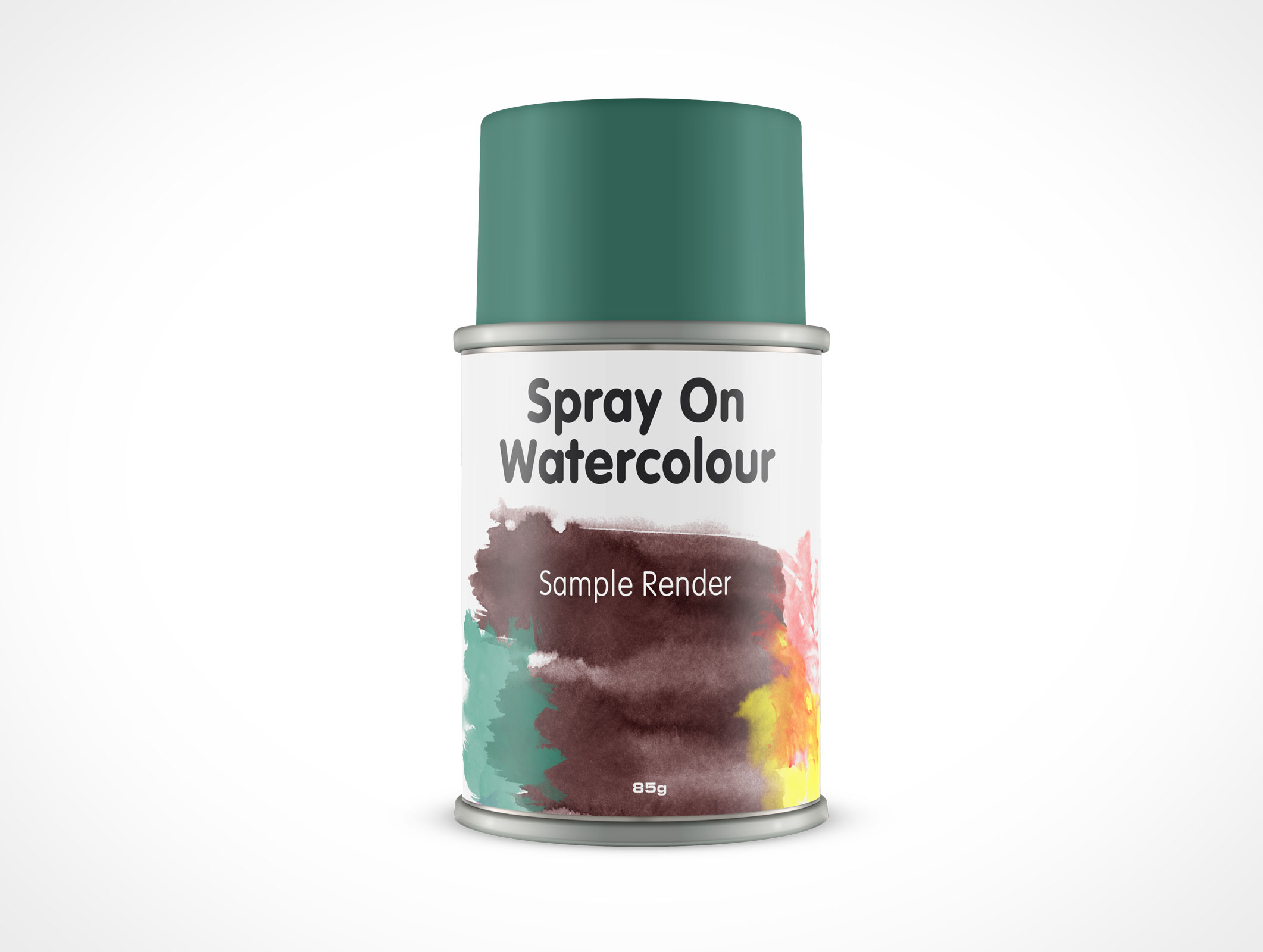 Aerosol Spray Paint Can Mockup 17r5