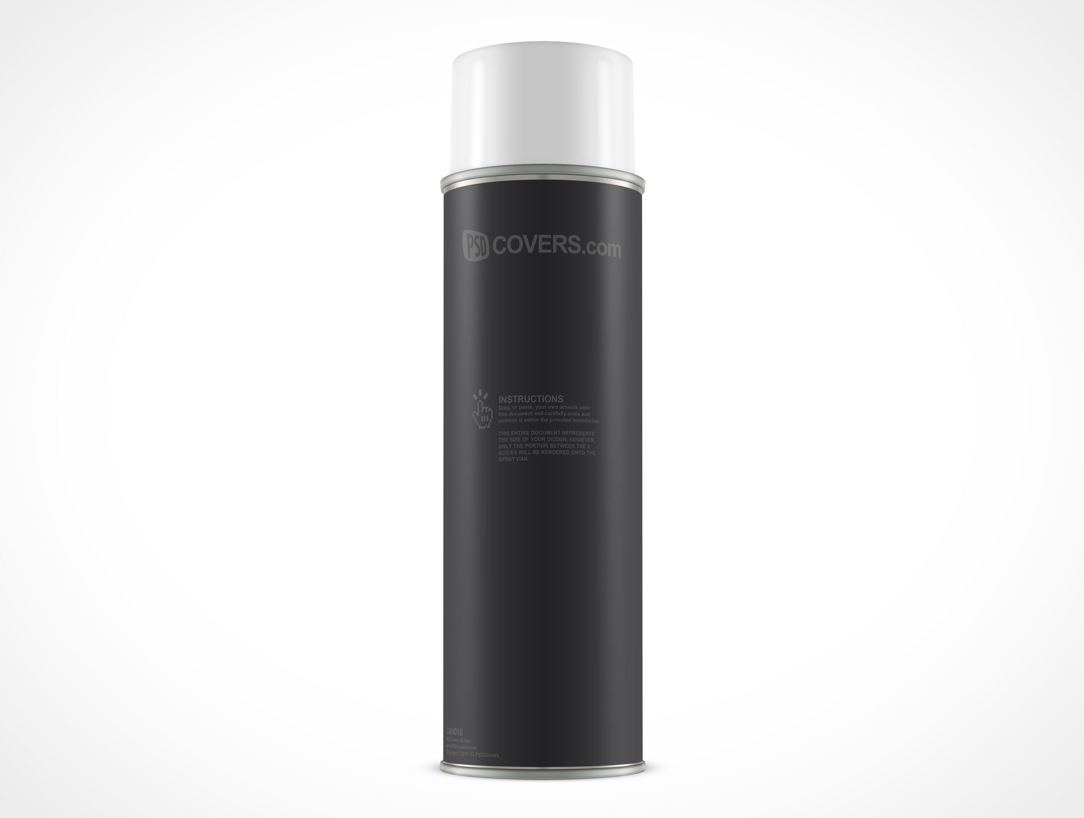 Aerosol Spray Paint Can Mockup 18