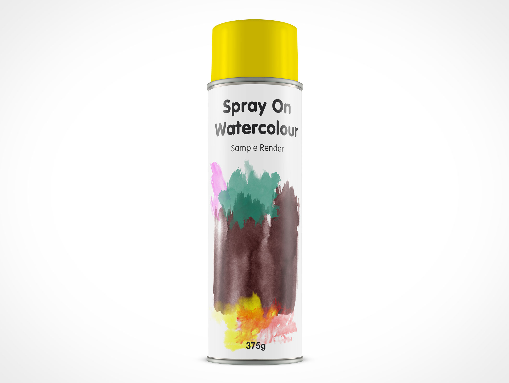 Aerosol Spray Paint Can Mockup 18r4