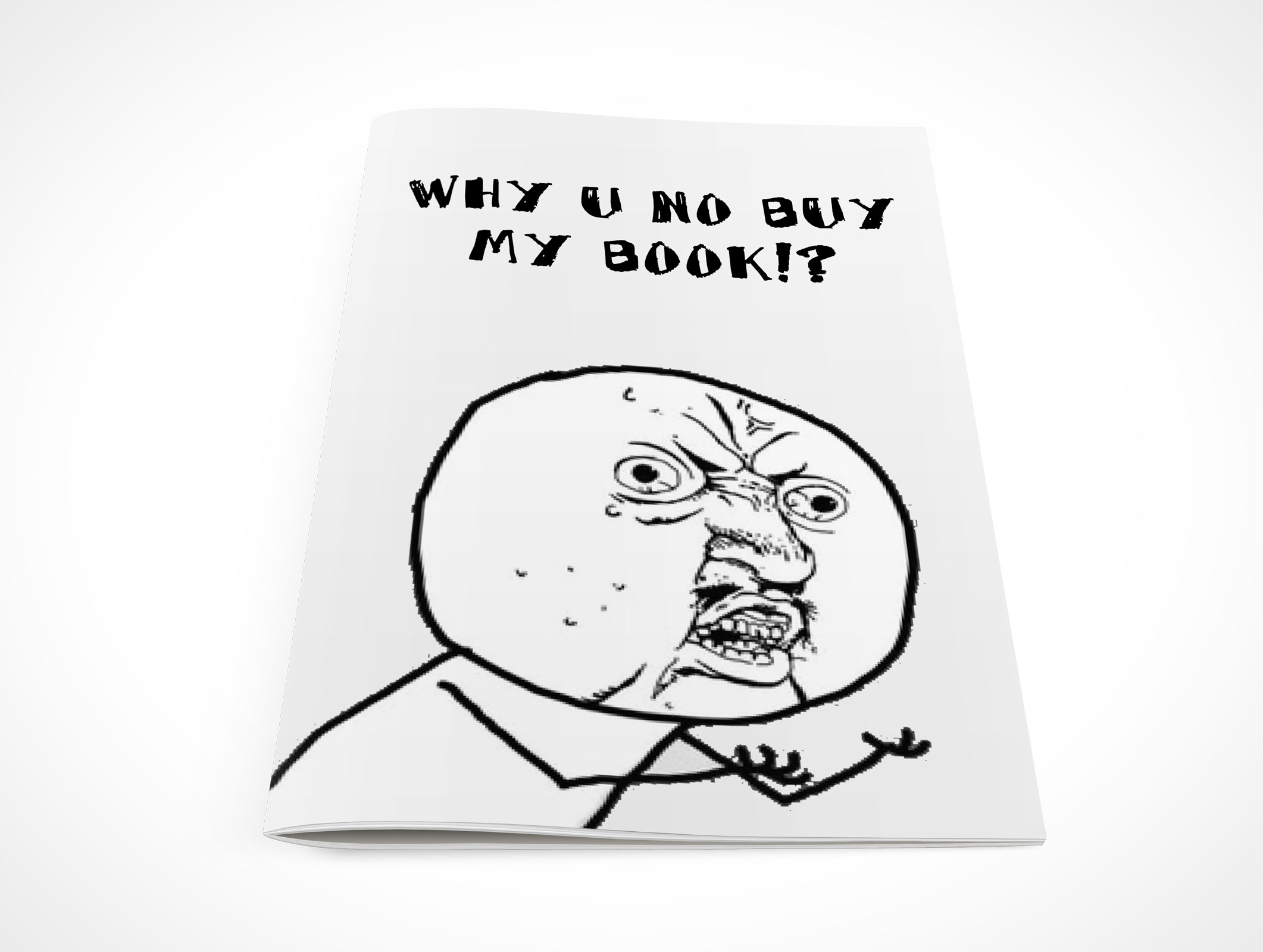 Stitched Pamphlet Mockup 1r