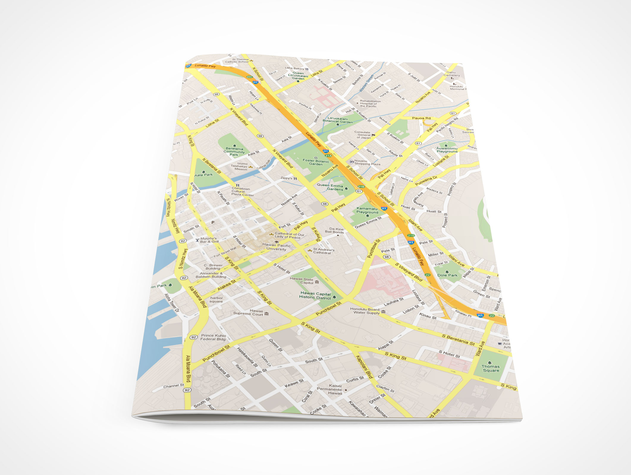 Stitched Pamphlet Mockup 1r4