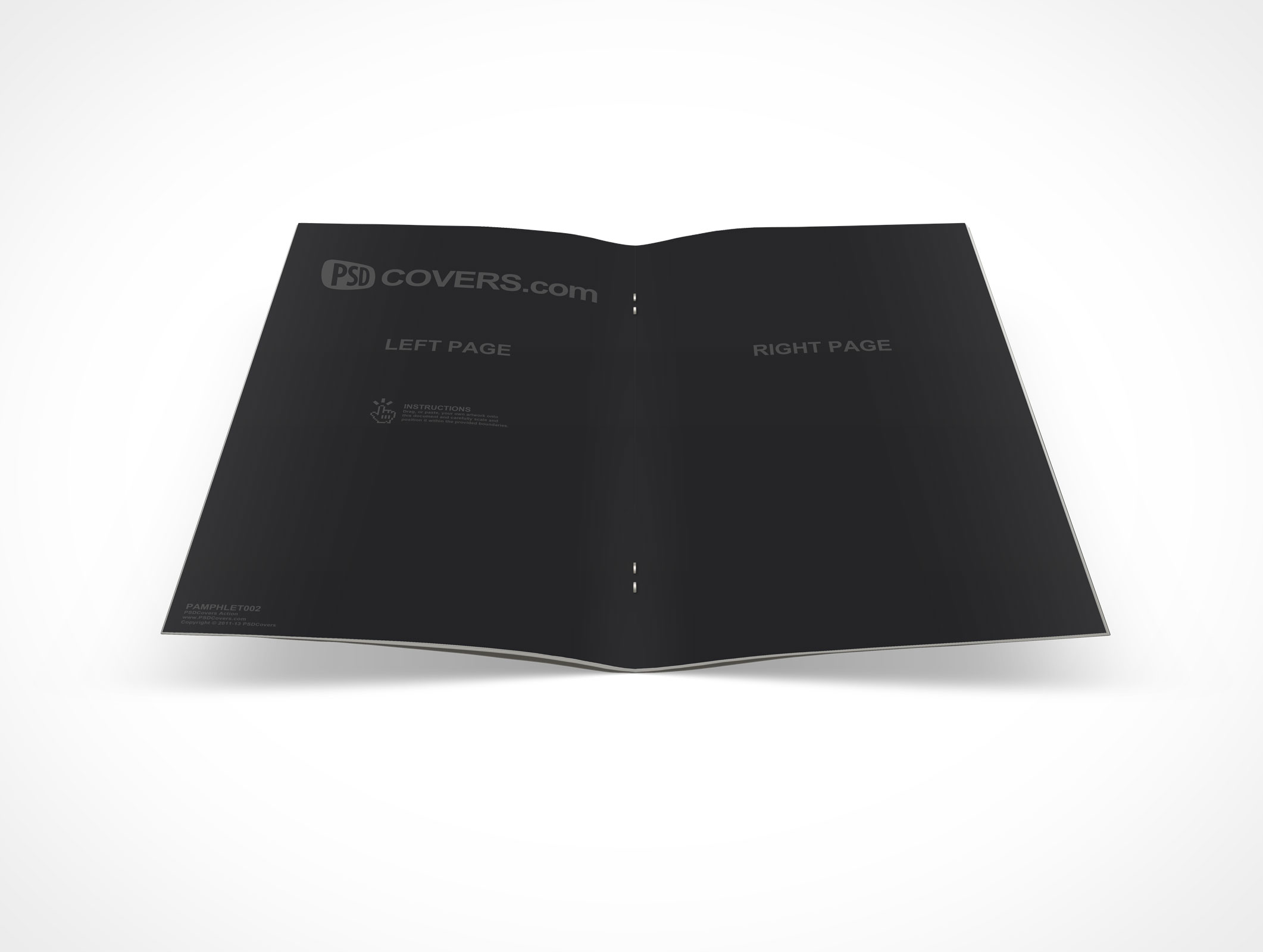 Stitched Pamphlet Mockup 2