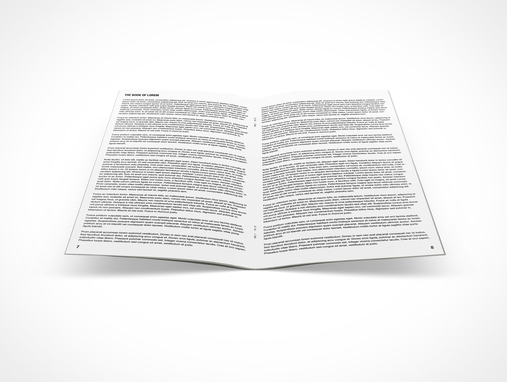 Stitched Pamphlet Mockup 2r2