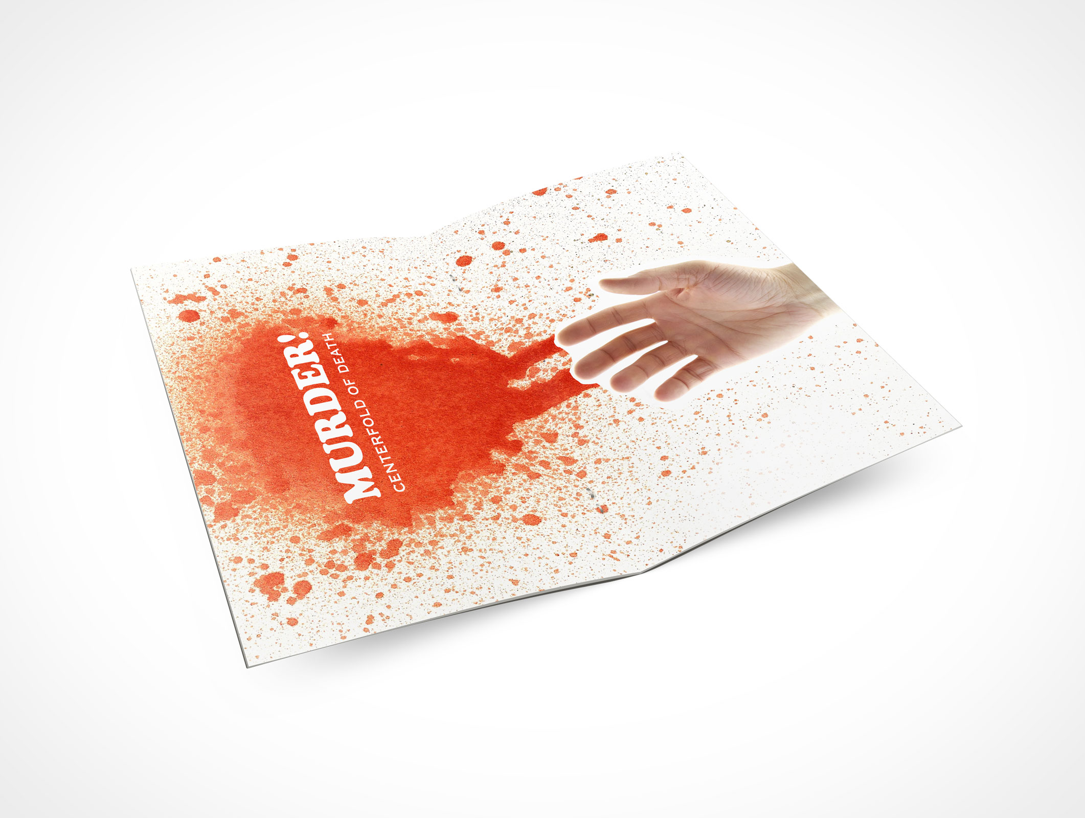 Stitched Pamphlet Mockup 3r4
