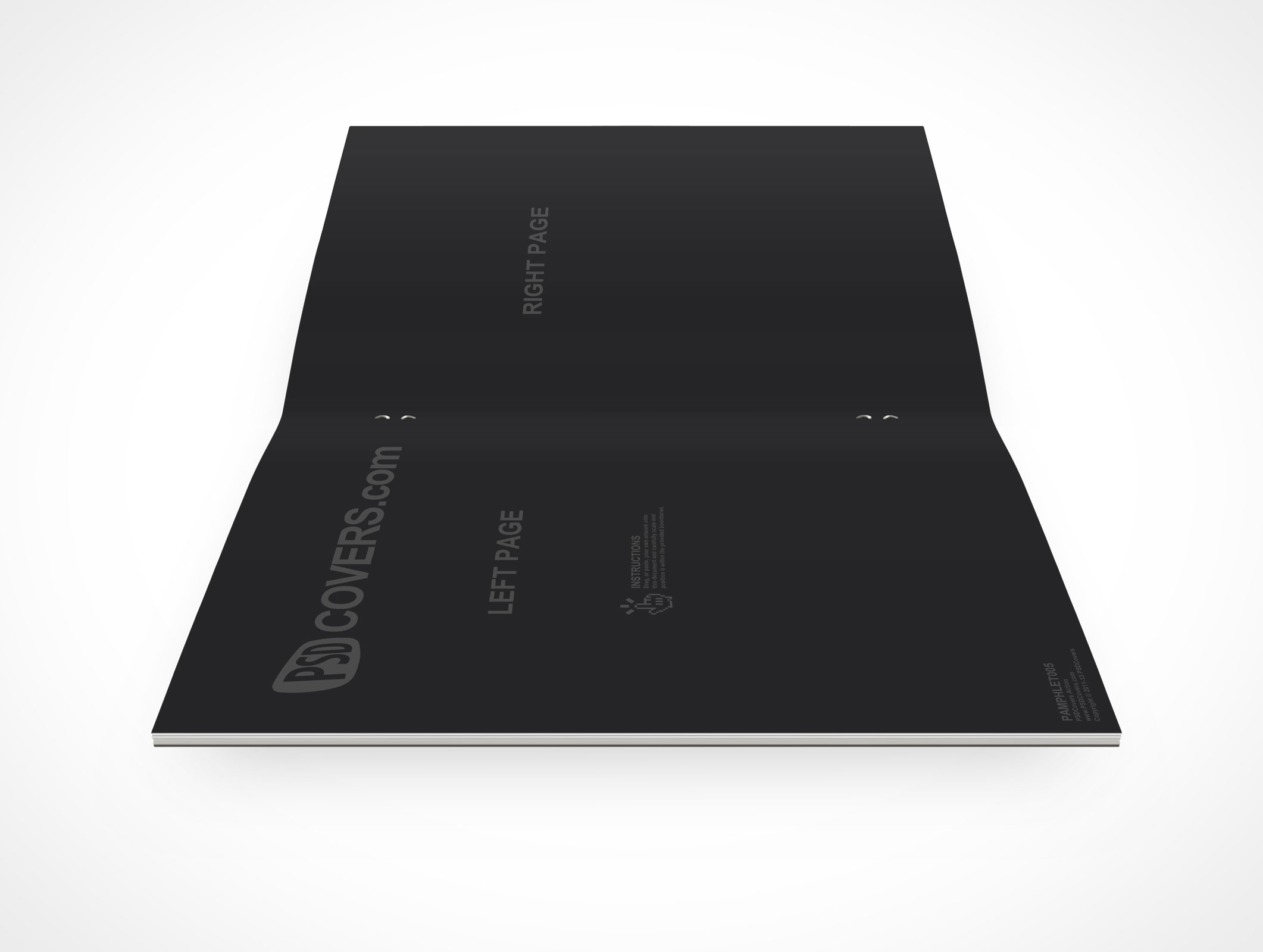Stitched Pamphlet Mockup 5