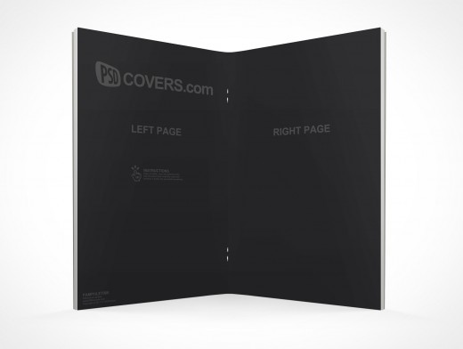 Stitched Pamphlet Mockup 6