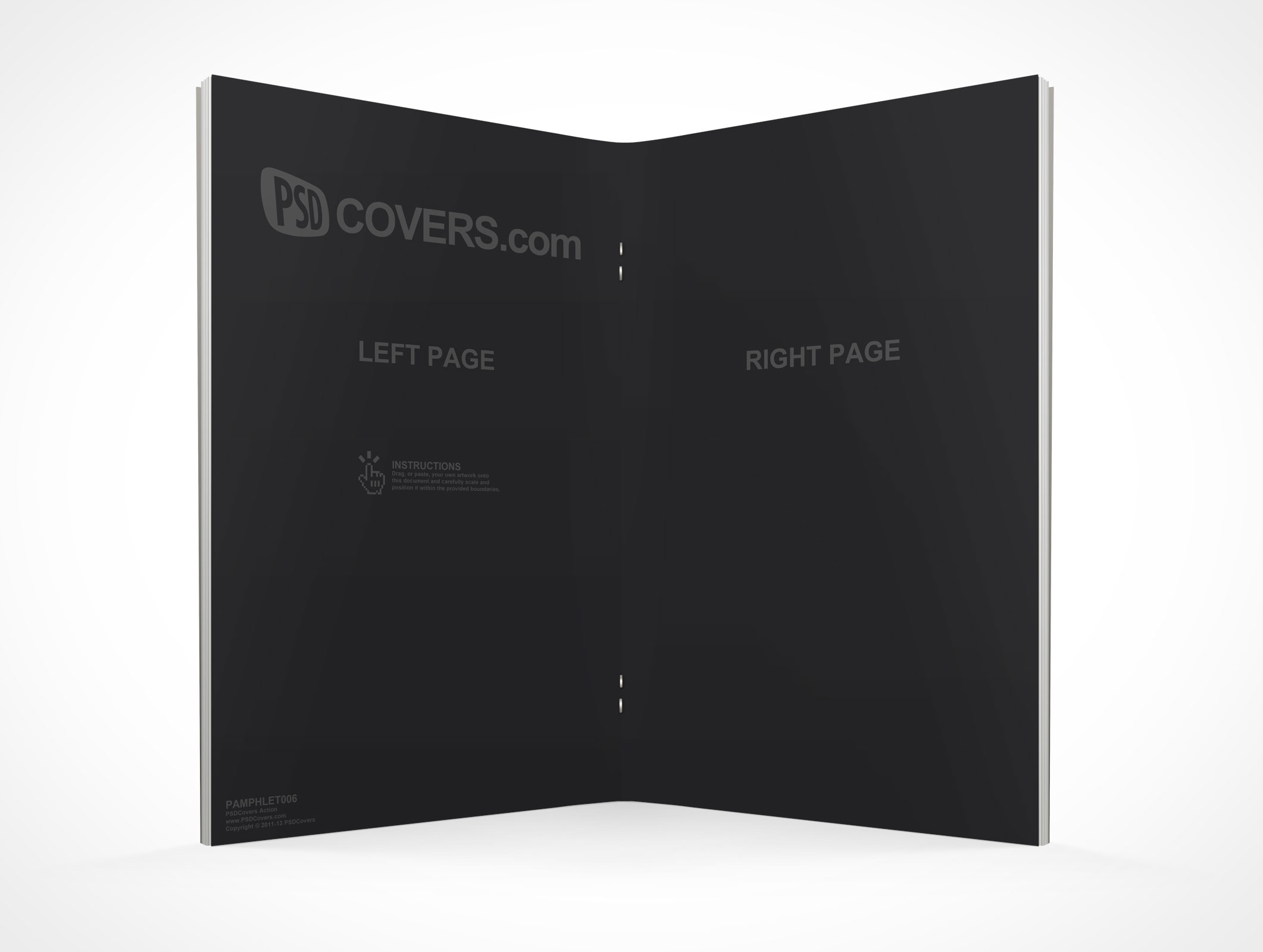 Stitched Pamphlet Mockup 6