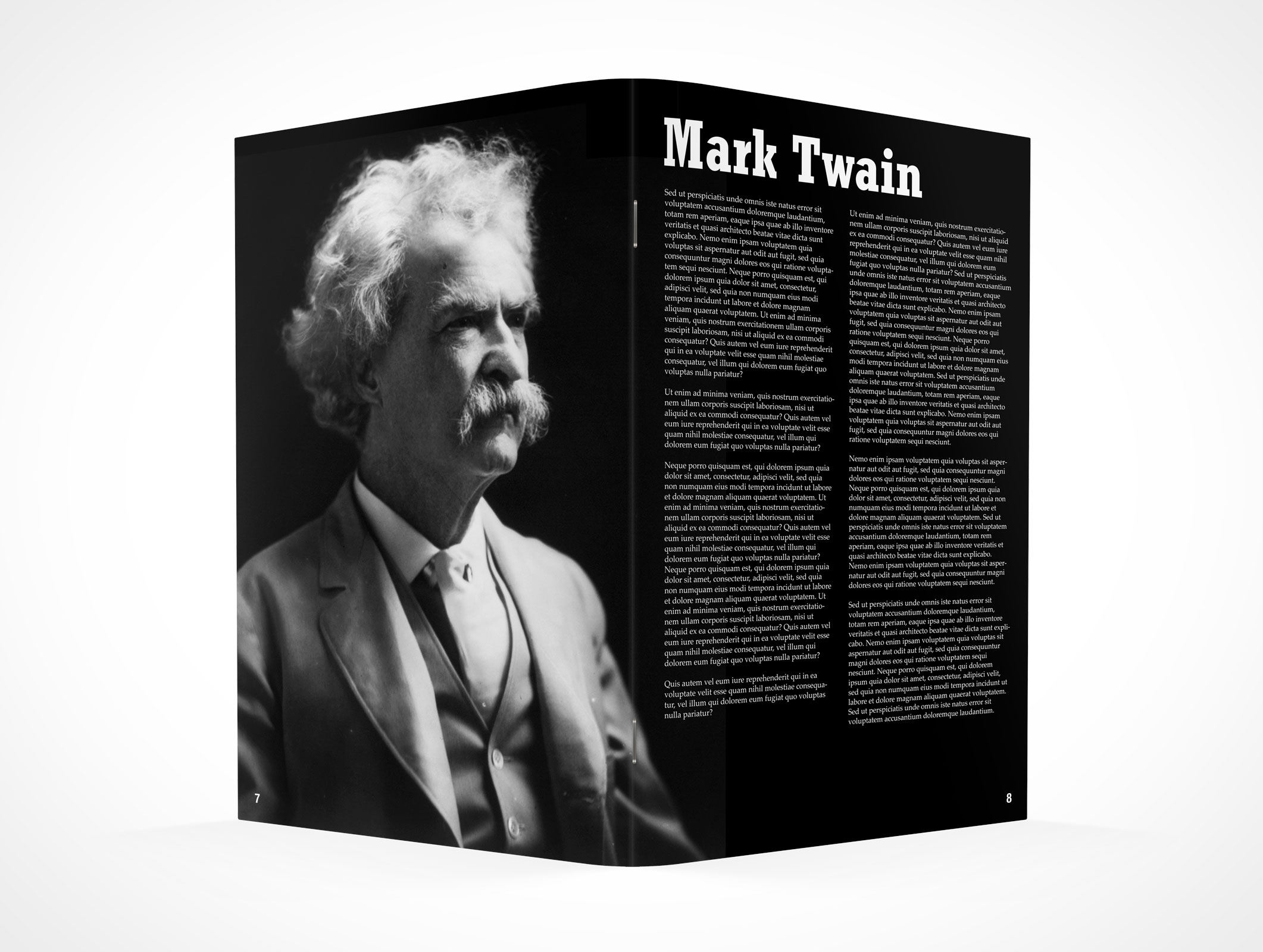 Stitched Pamphlet Mockup 7r4