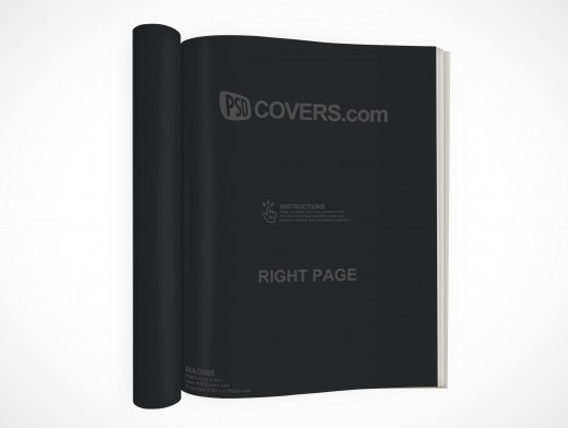 Folded Magazine Mockup 5