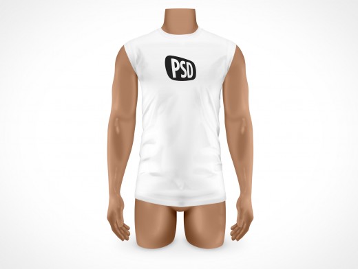 PSD Mock-up T-Shirt Mens White Large