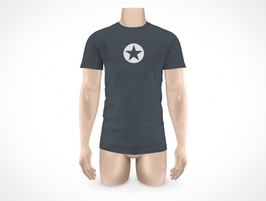 PSD Mock-up T-Shirt Mens Undershirt Large