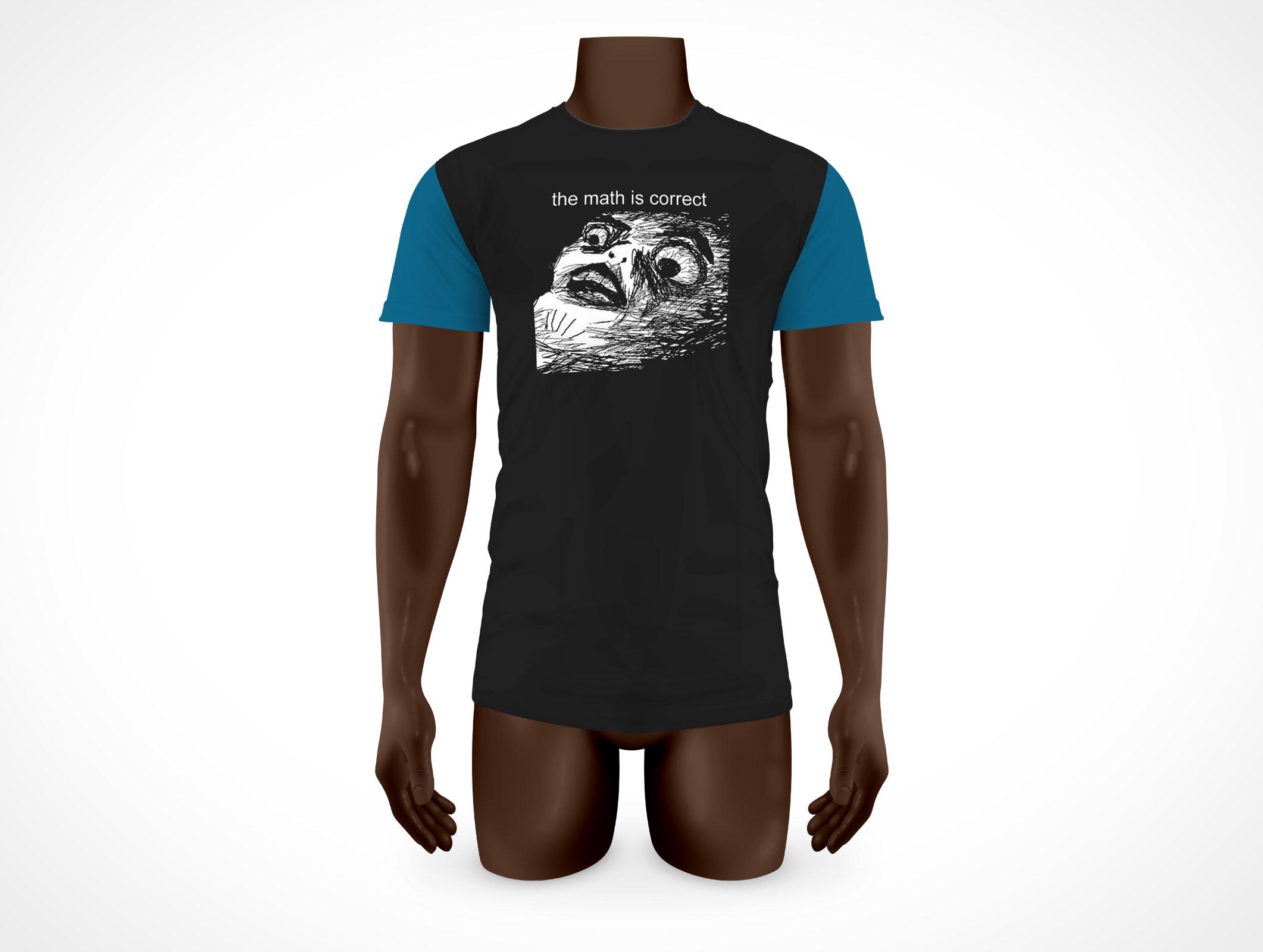 PSD Mock-up T-Shirt Mens Undershirt Large