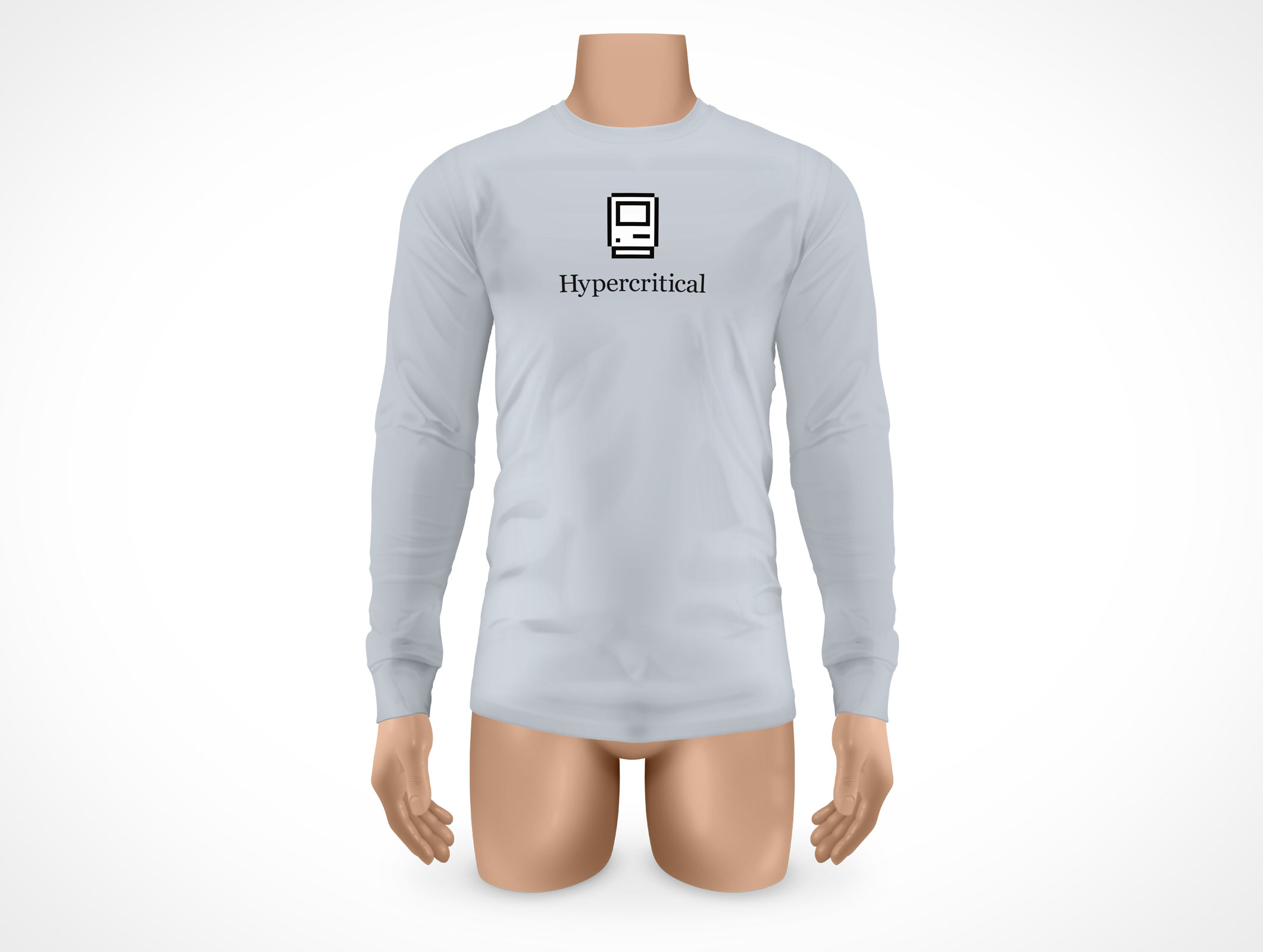 PSD Mock-up Mens Long Sleeve T-Shirt