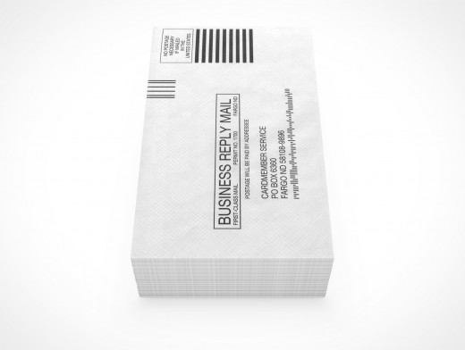 PSD Mock-up standard commercial blank envelope bulk mail