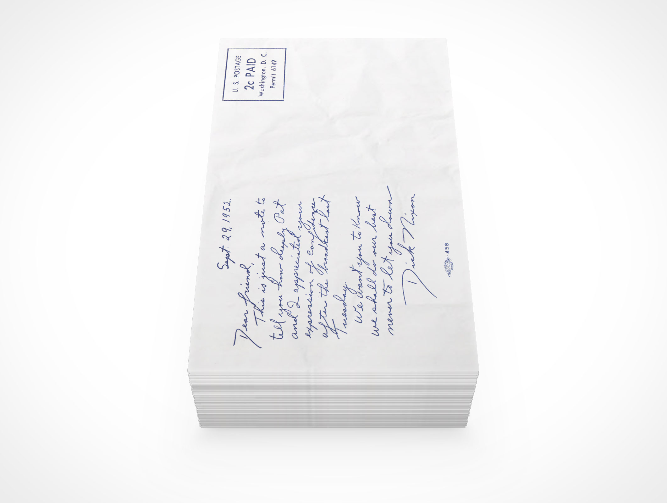 Letter Envelope Mockup 4r4