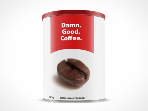 Ground Coffee Can Mockup 19r