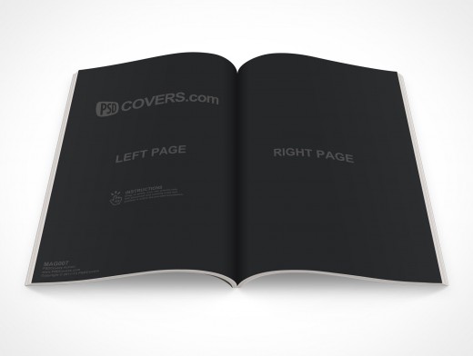 Full Spread Magazine Mockup 7