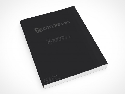 8.5 X 11 Faceup Softcover Mockup 12