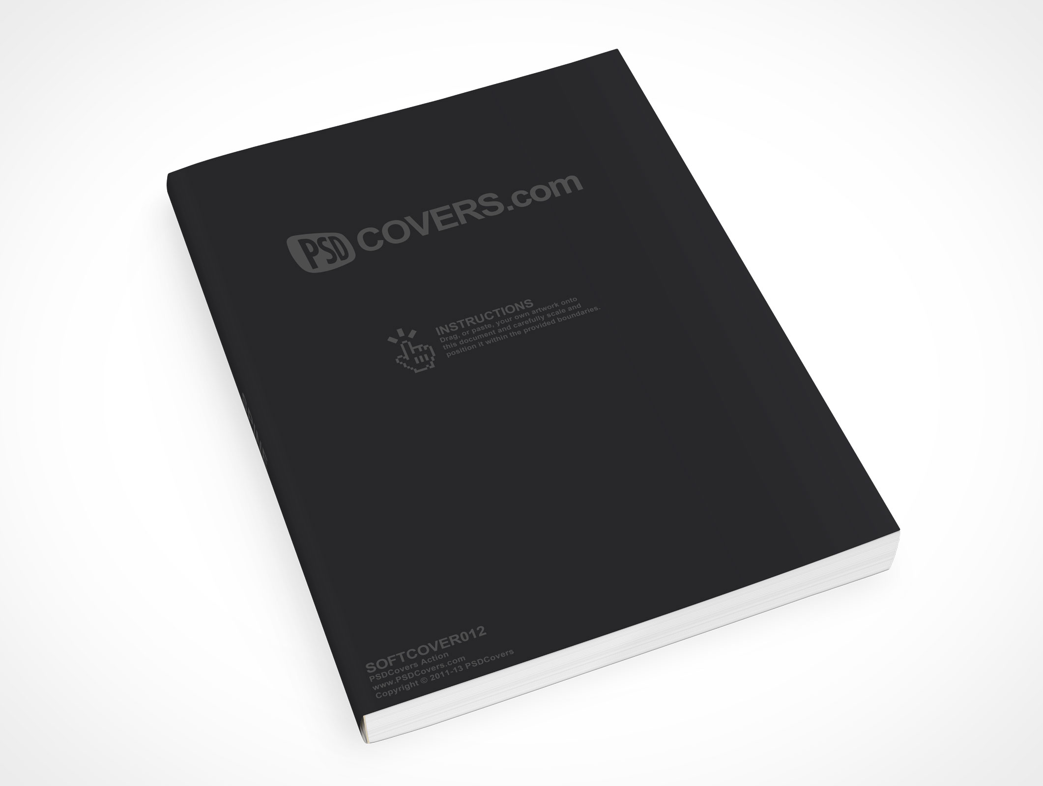 8.5 X 11 Faceup Softcover Mockup 12
