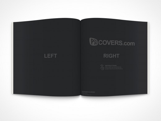 Spread Square Brochure Mockup 5