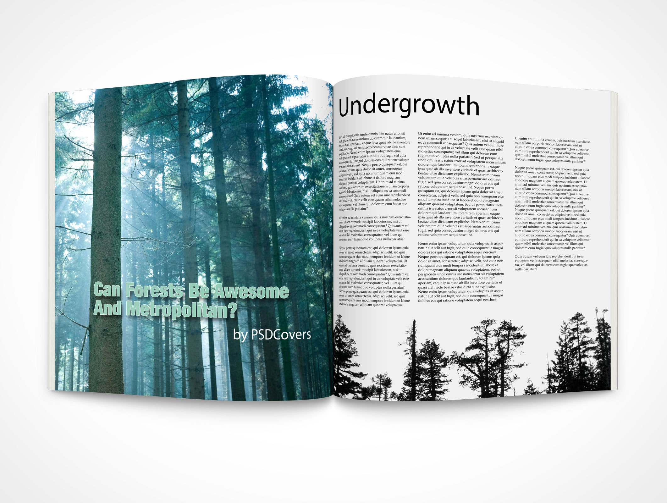 Spread Square Brochure Mockup 5r3