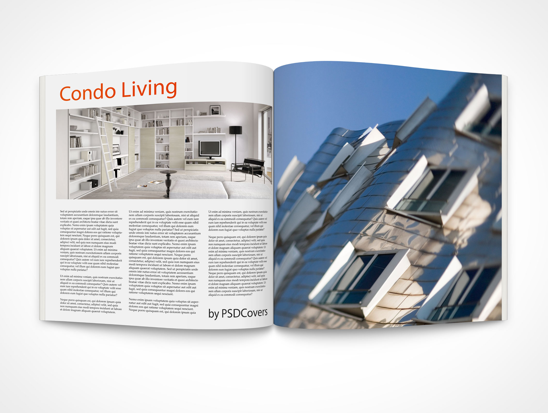 Spread Square Brochure Mockup 5r4