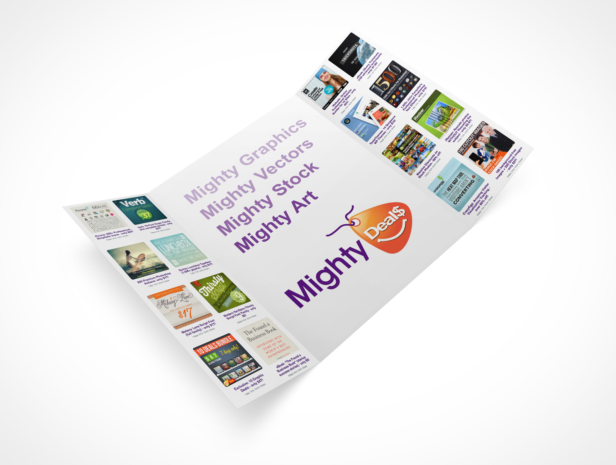Gate Tri-Fold Brochure Mockup 3r3