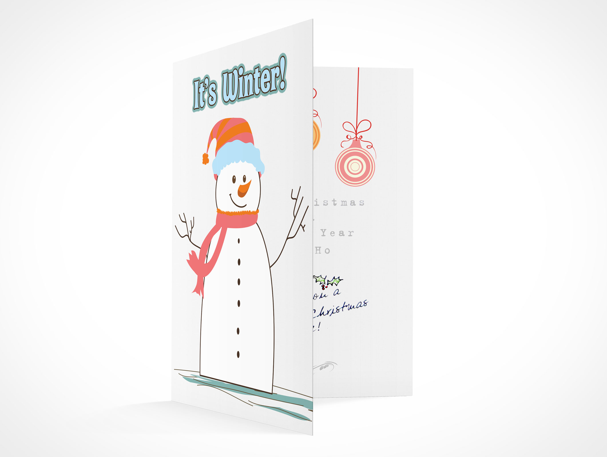 Bi-Fold Greeting Card Mockup 2r2