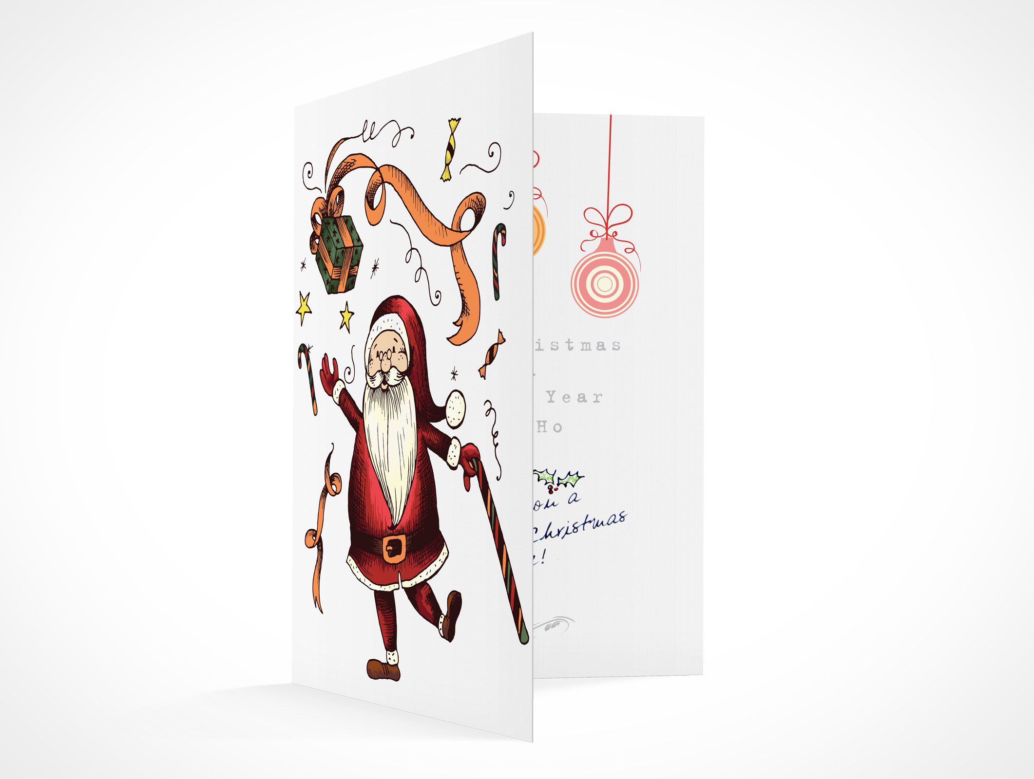 Bi-Fold Greeting Card Mockup 2r4