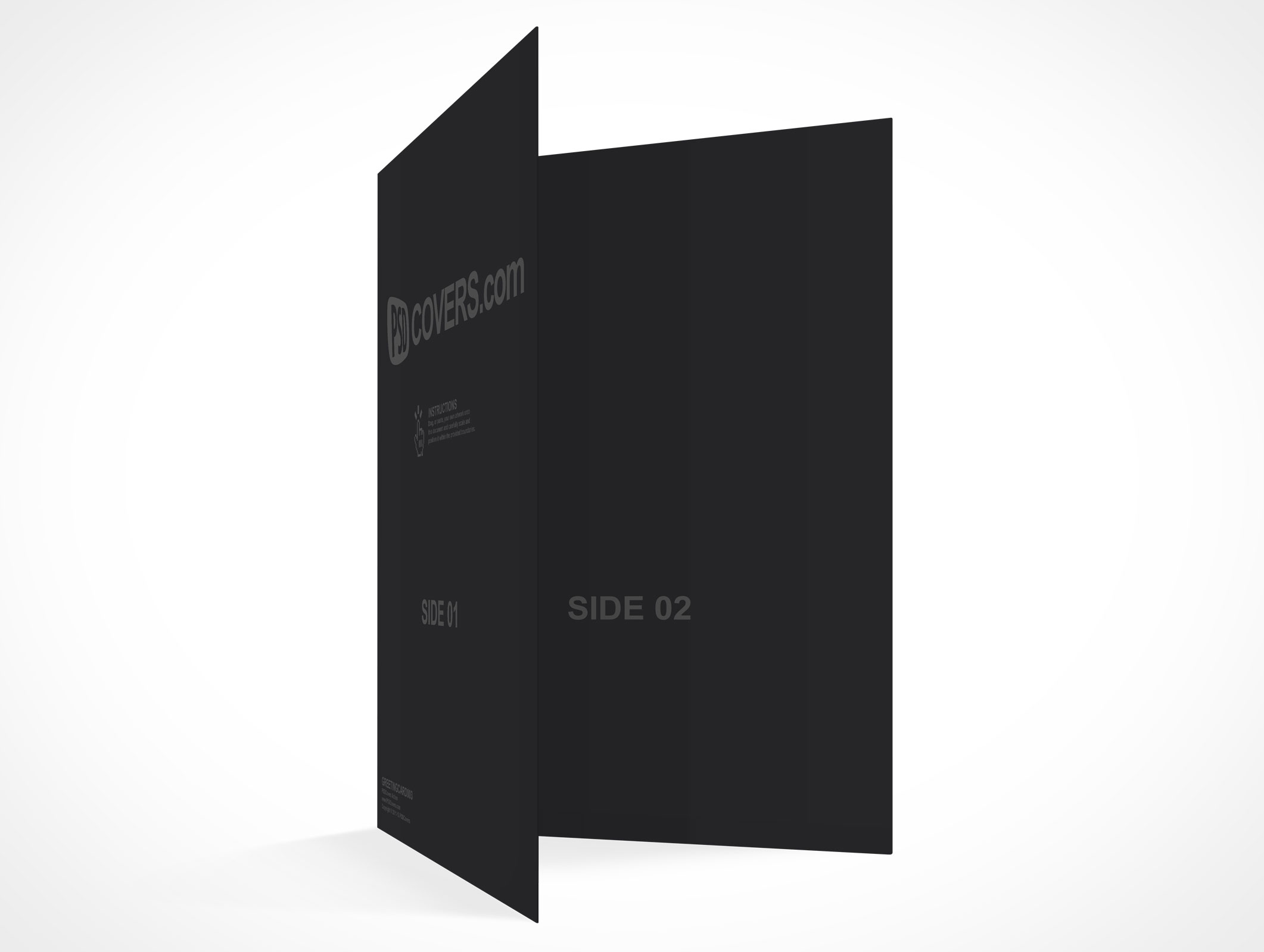 Bi-Fold Greeting Card Mockup 3