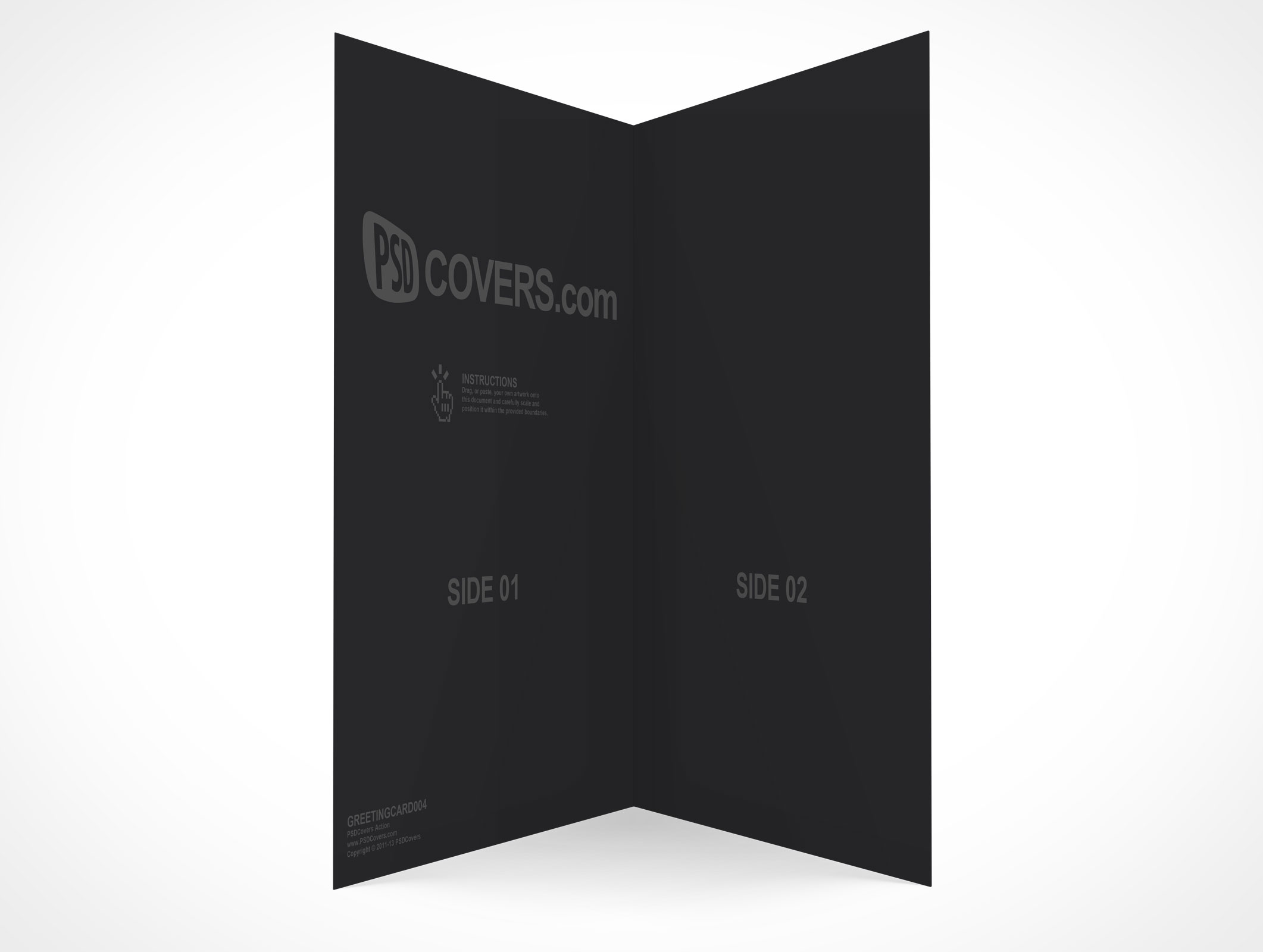 Bi-Fold Greeting Card Mockup 4