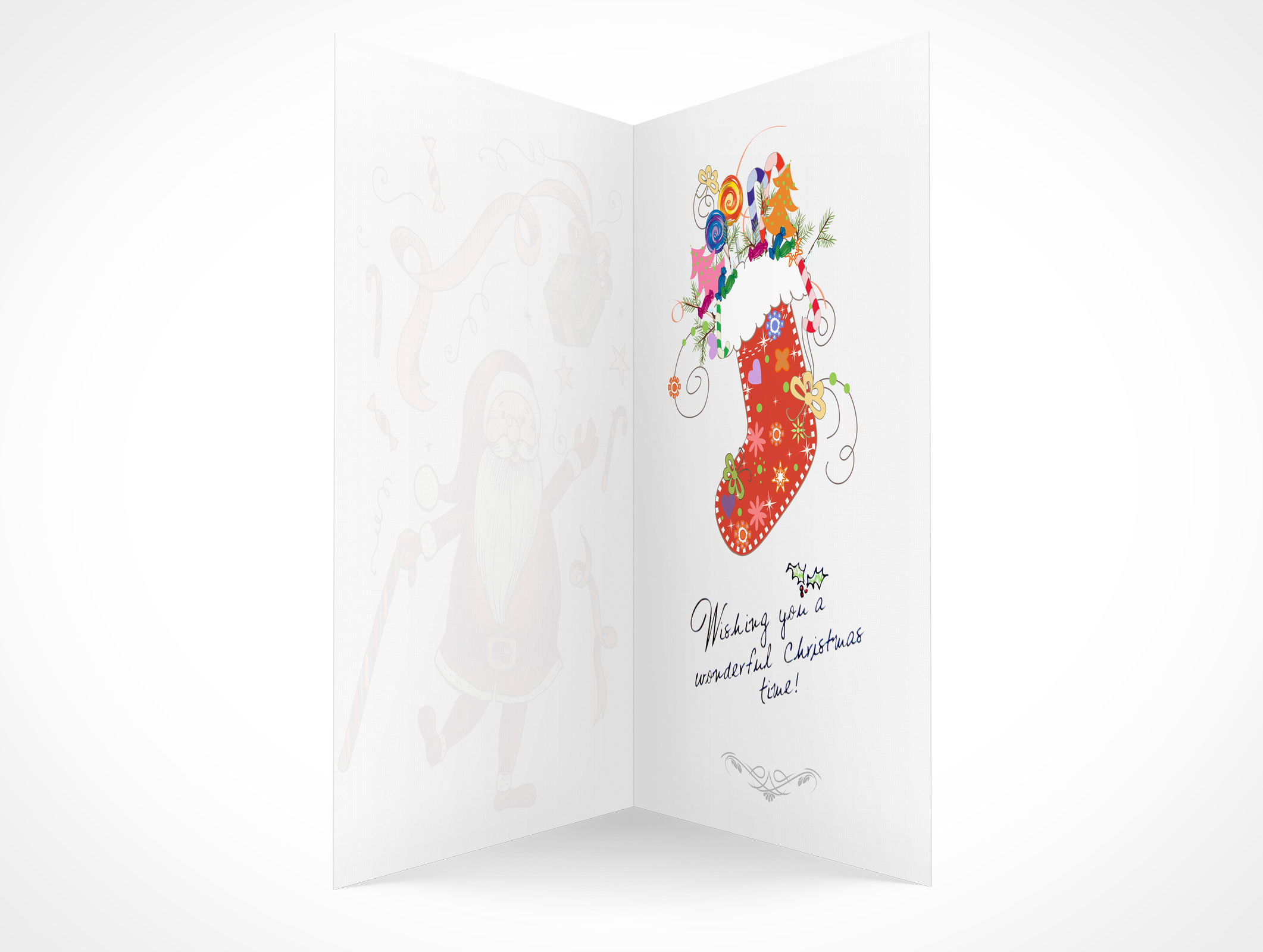 Bi-Fold Greeting Card Mockup 4r4