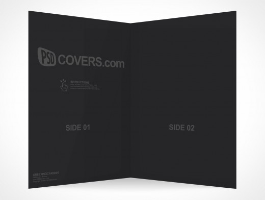 Bi-Fold Greeting Card Mockup 5