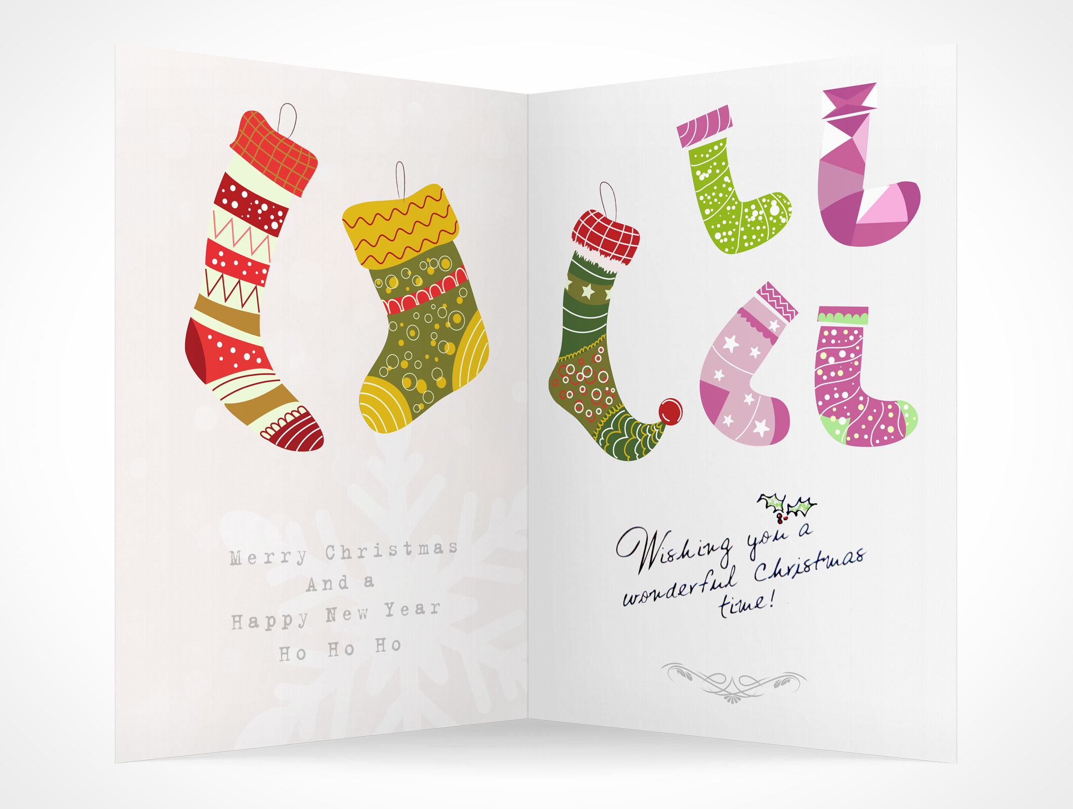 Bi-Fold Greeting Card Mockup 5r3