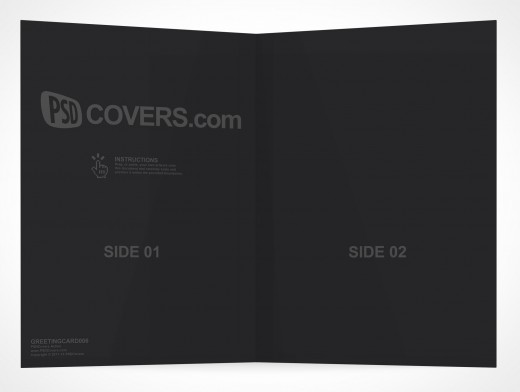 Bi-Fold Greeting Card Mockup 6