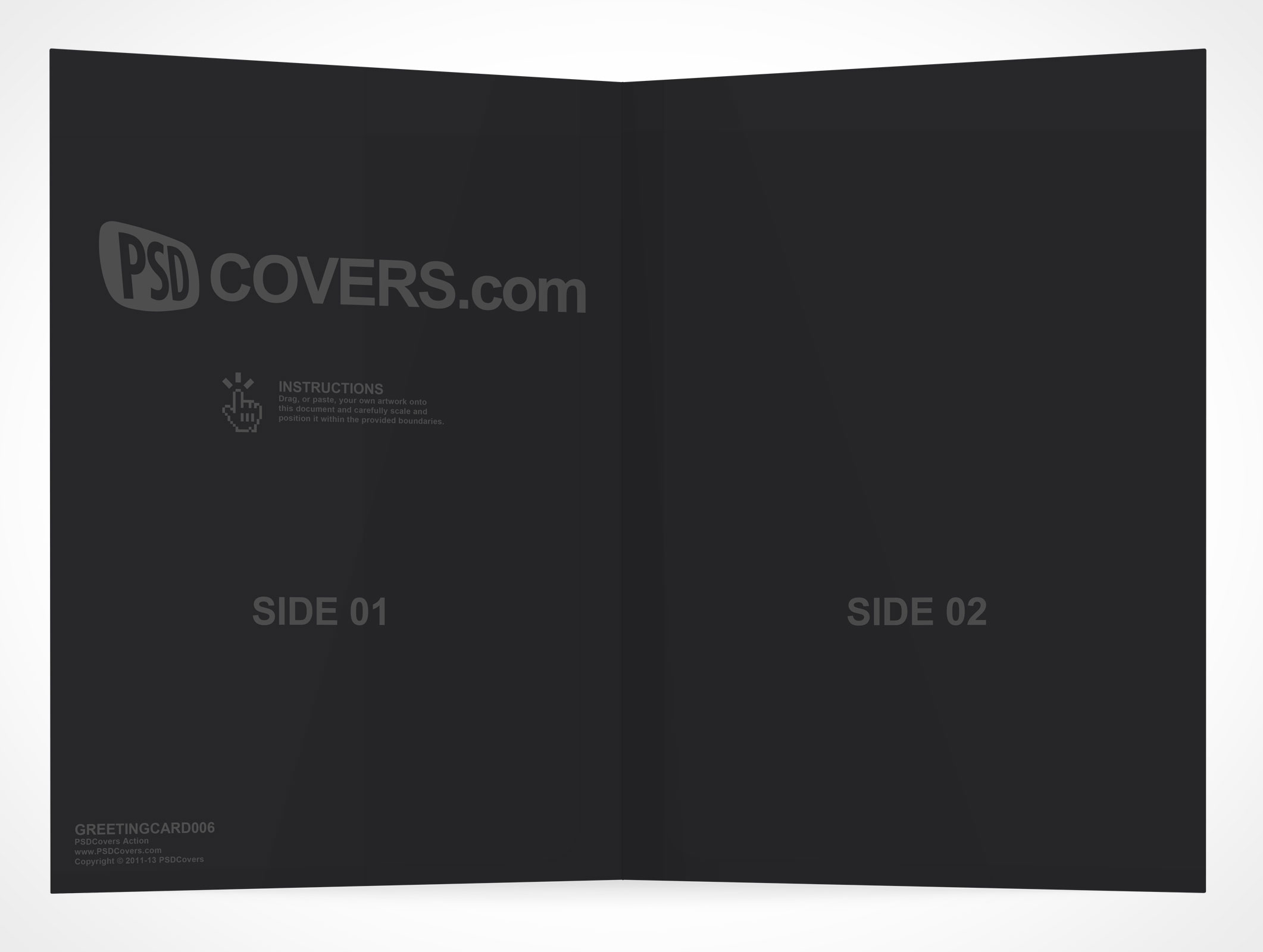 Bi-Fold Greeting Card Mockup 6