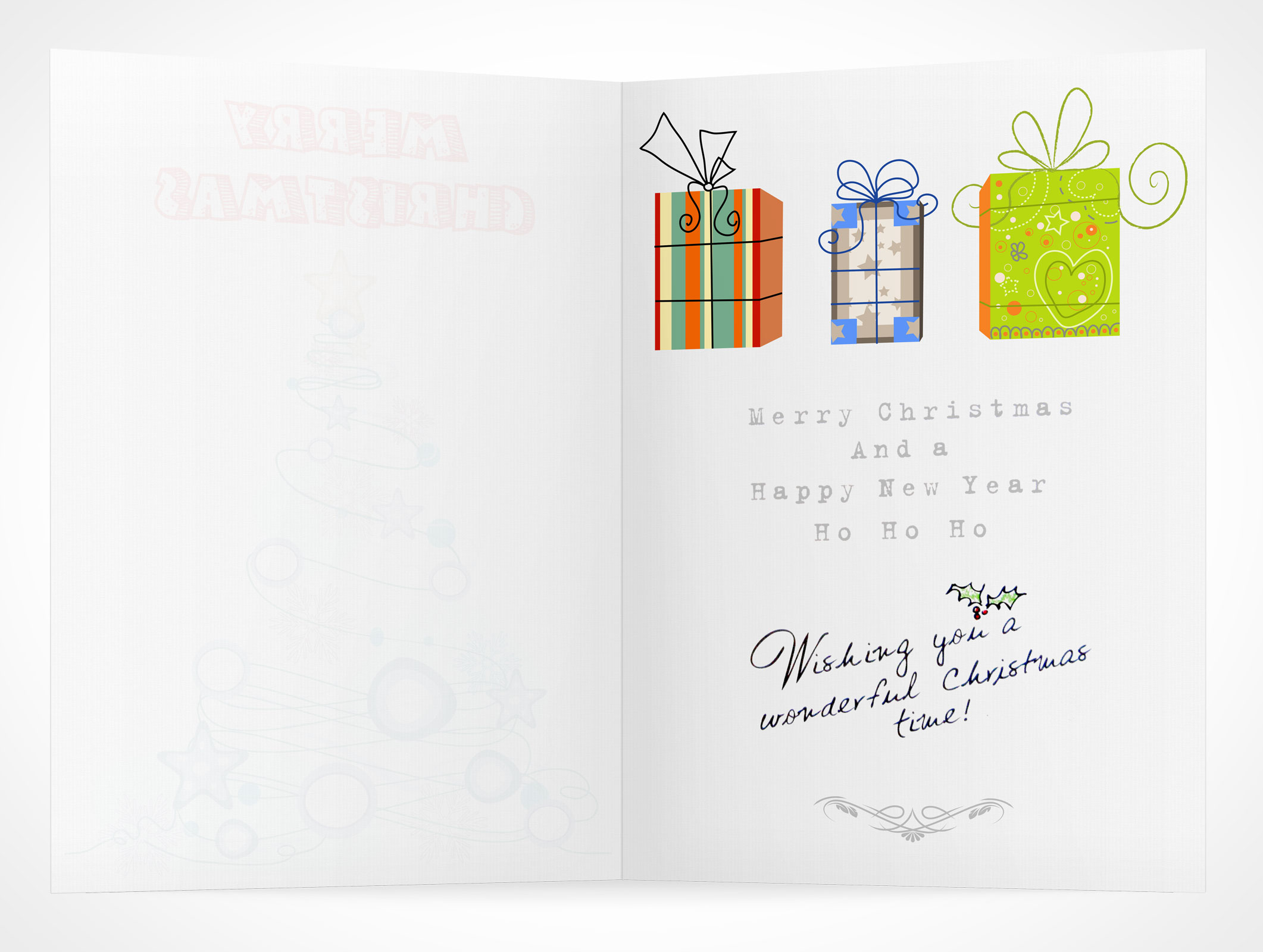 Bi-Fold Greeting Card Mockup 6r2