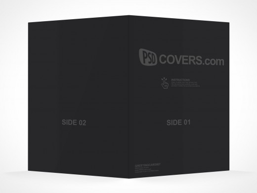Bi-Fold Greeting Card Mockup 7