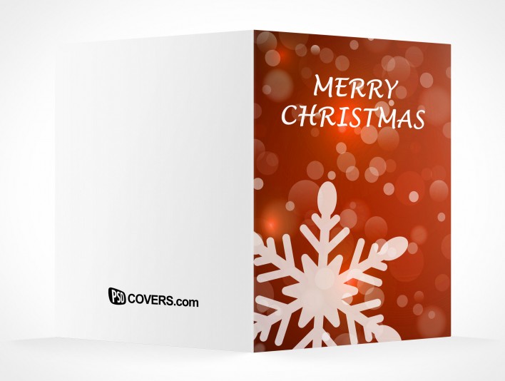 Test holiday designs with this Bi-Fold Greeting Card Mockup 7