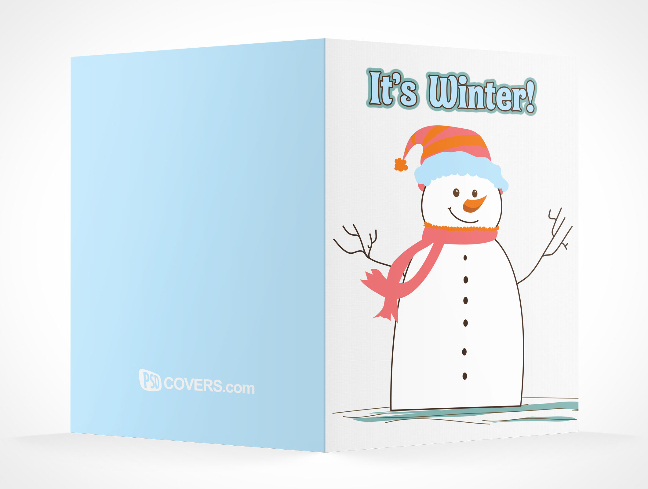 Bi-Fold Greeting Card Mockup 7r4