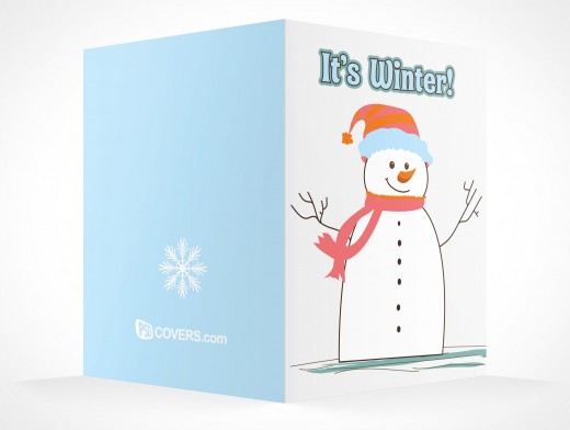 Preview holiday designs with our Bi-Fold Greeting Card Mockup 8