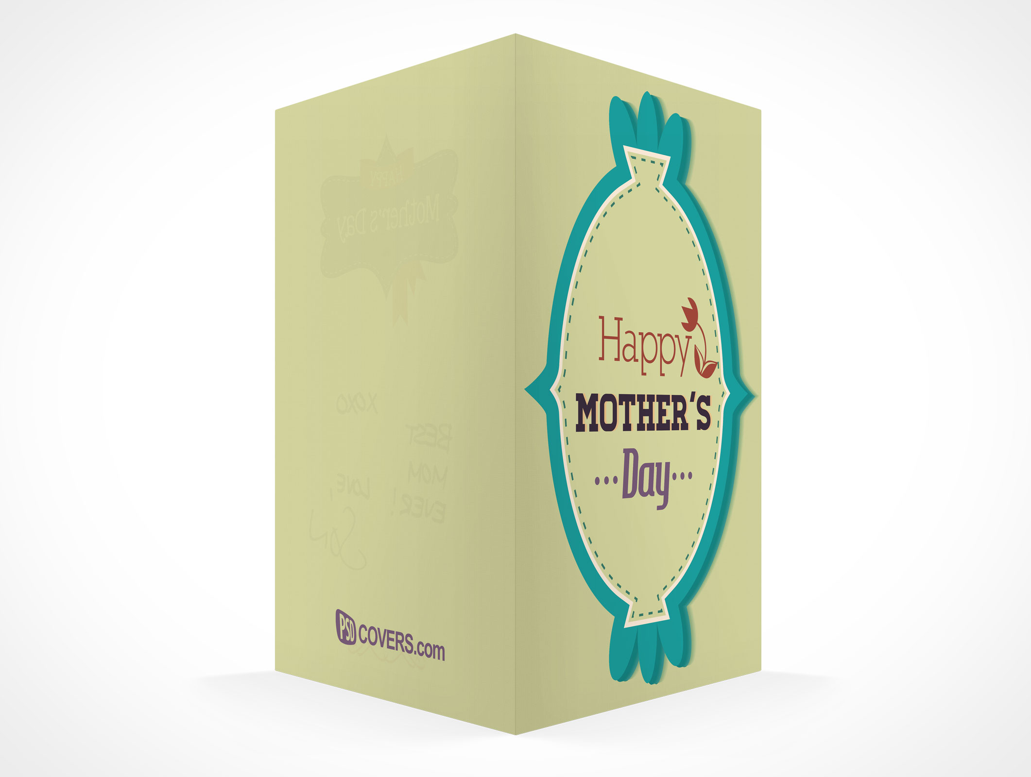 Bi-Fold Greeting Card Mockup 9r4