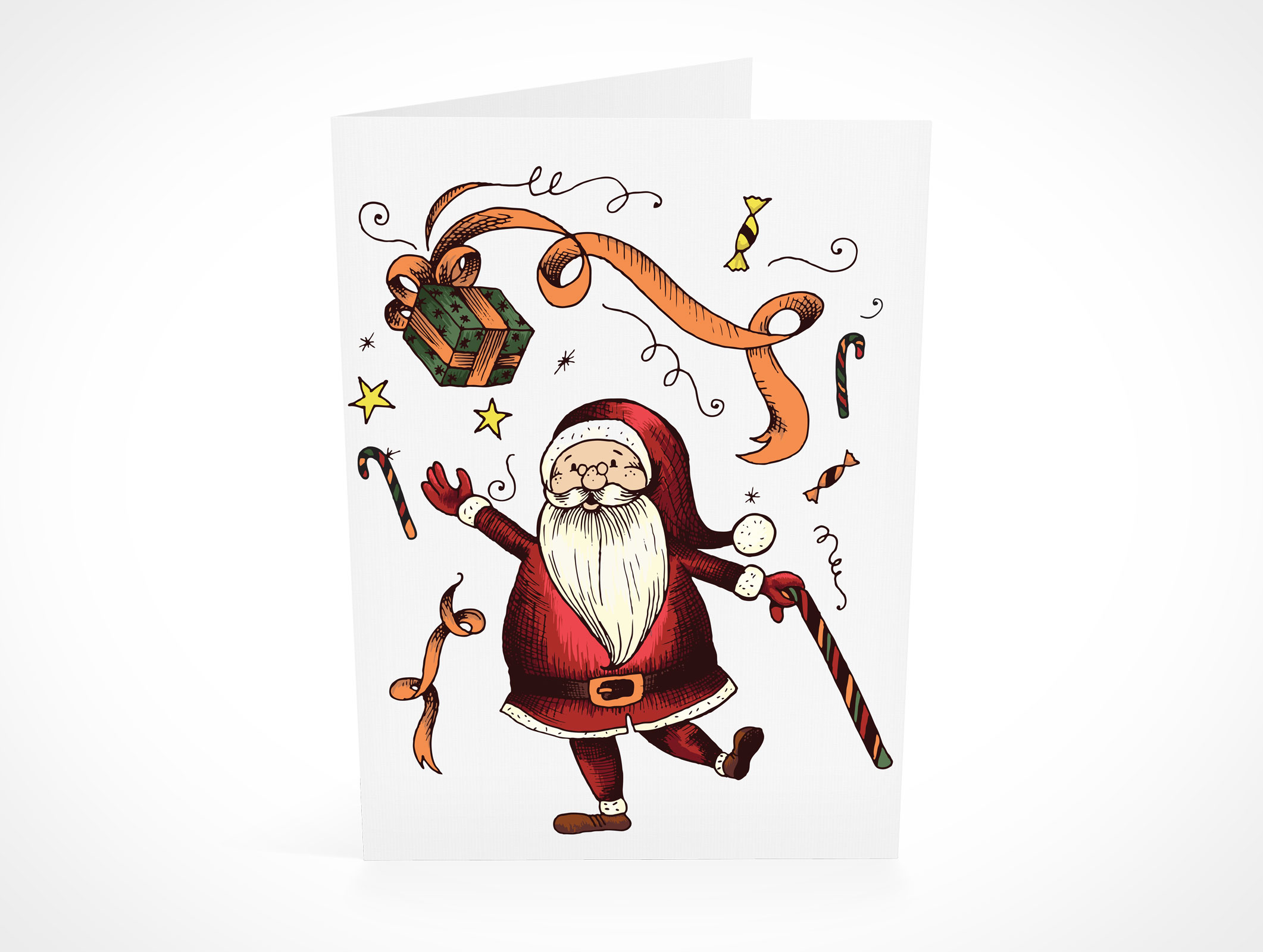 Bi-Fold Greeting Card Mockup 10r