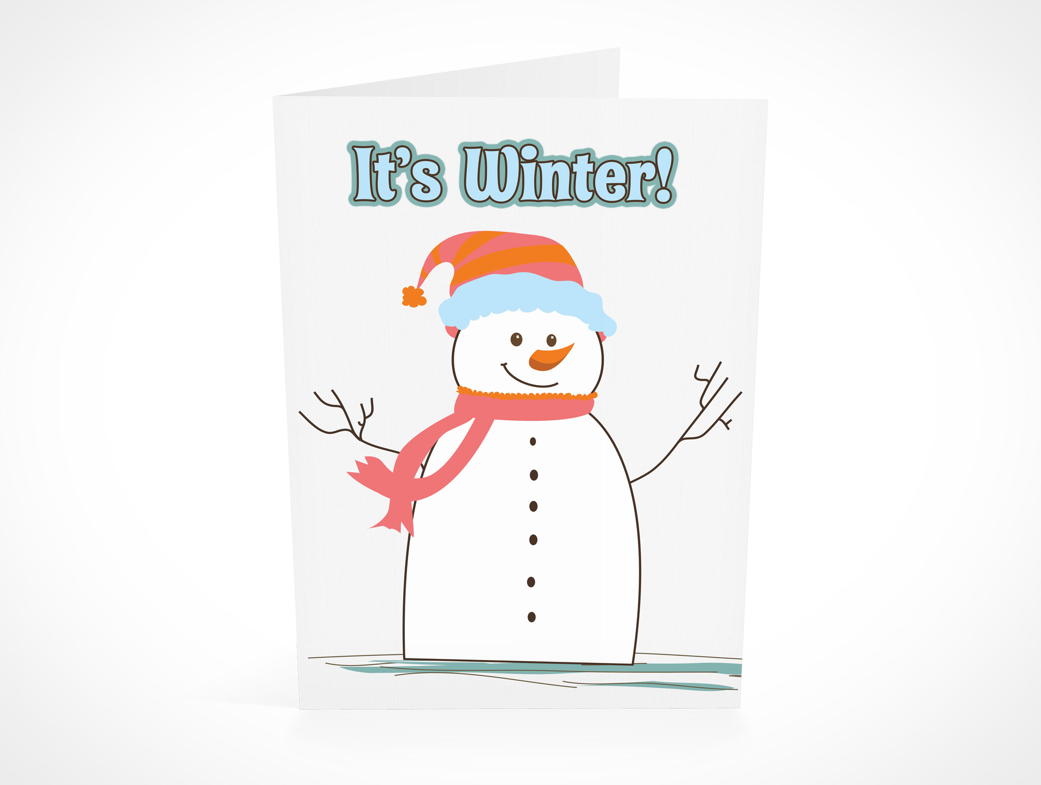 Bi-Fold Greeting Card Mockup 10r2