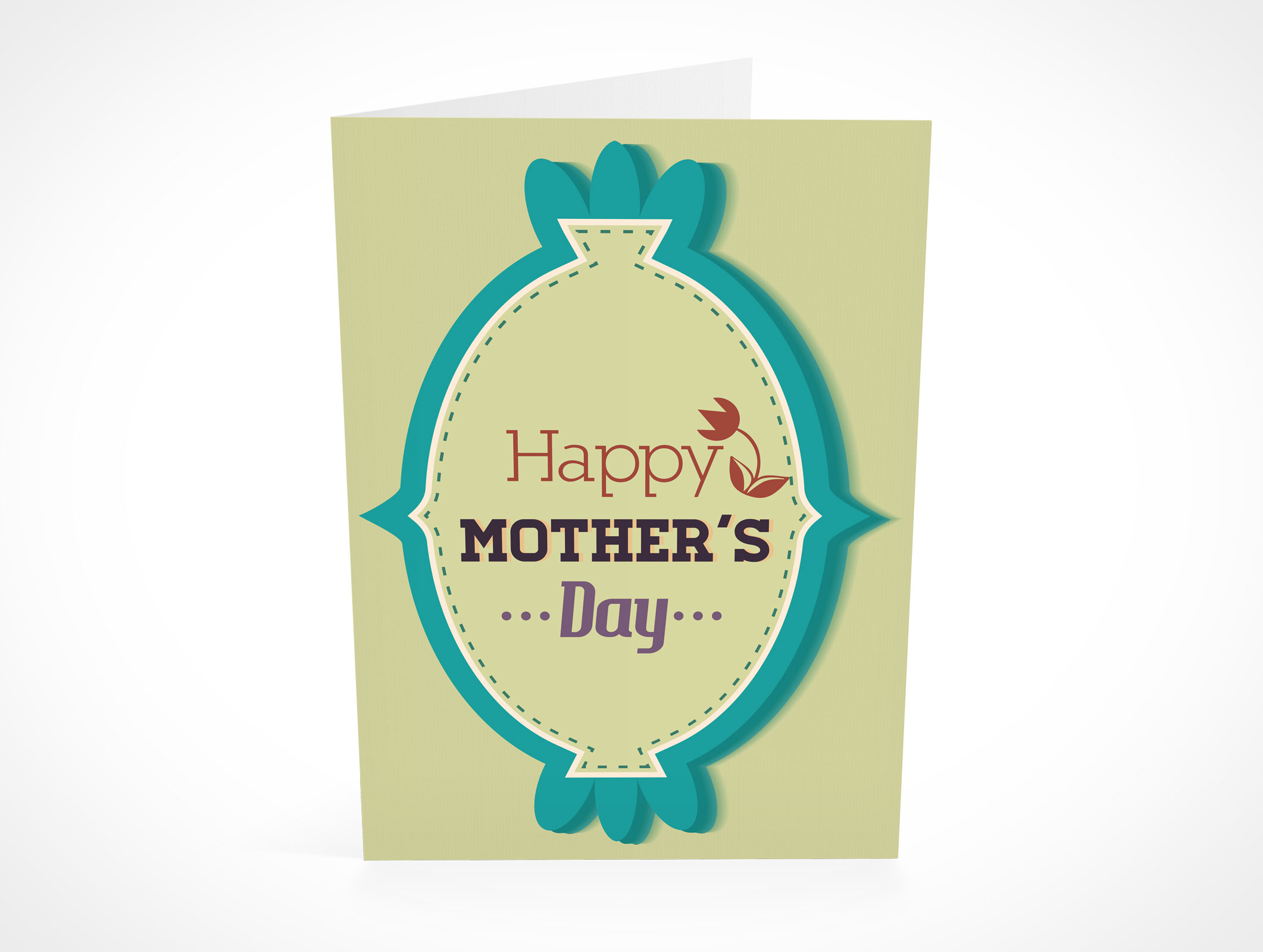 Bi-Fold Greeting Card Mockup 10r5