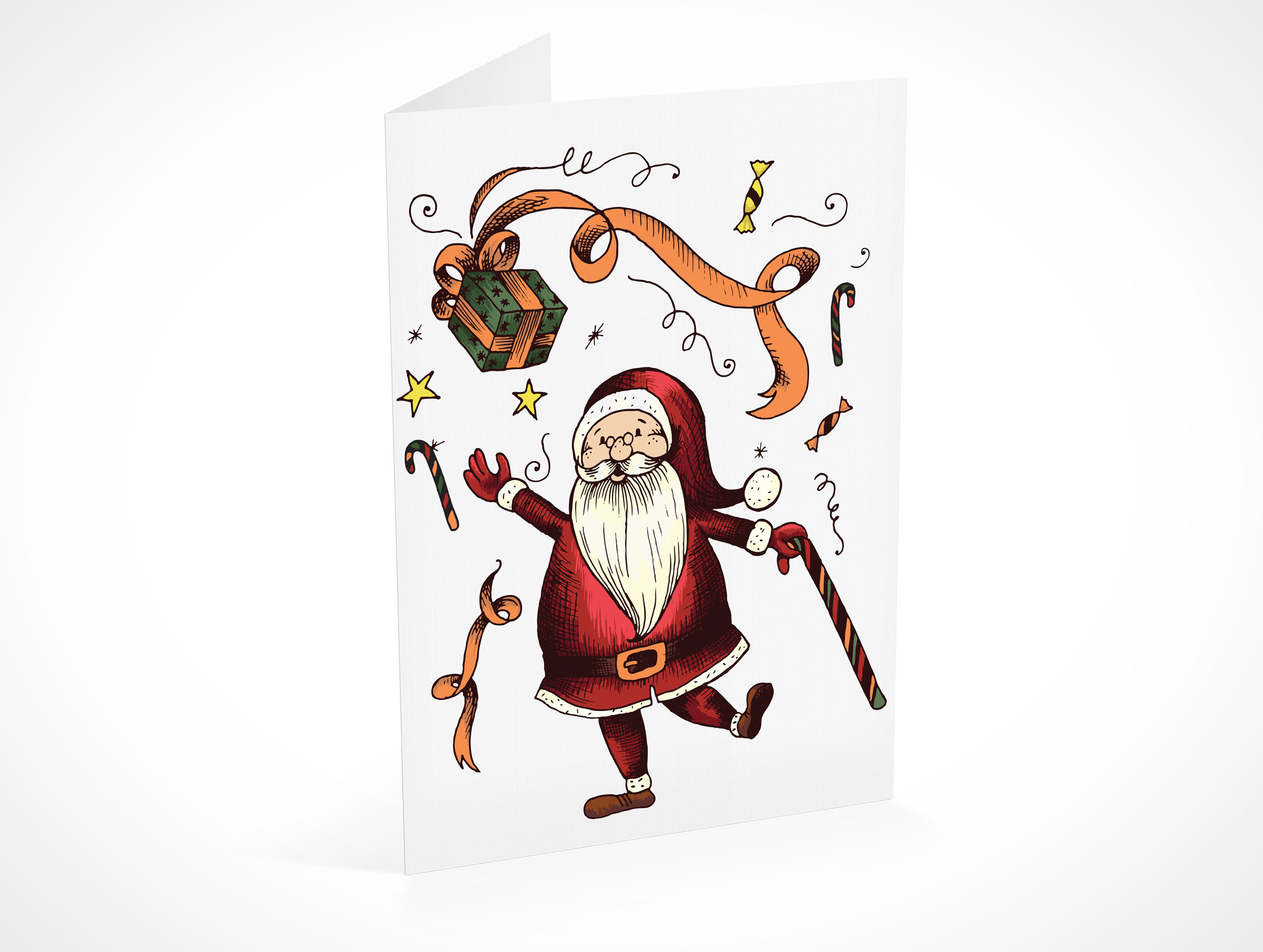 Bi-Fold Greeting Card Mockup 11r5